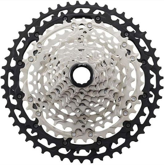 Shimano XT CS-M8100 Cassette - 12-Speed, 10-51t, Silver/Black, Micro Spline